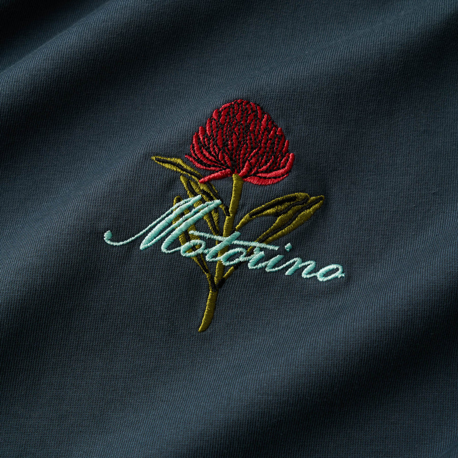 Heritage Flower Tee - Navy Fade