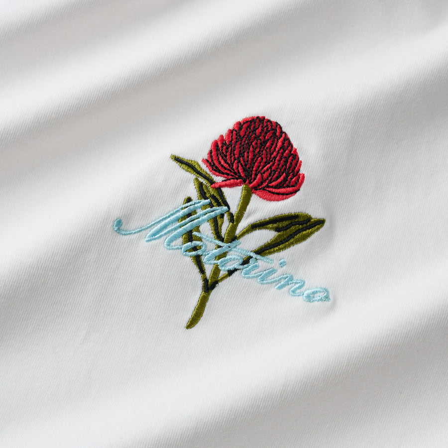 Heritage Flower Tee - White