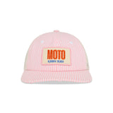 Candy Striped Trucker - Pink