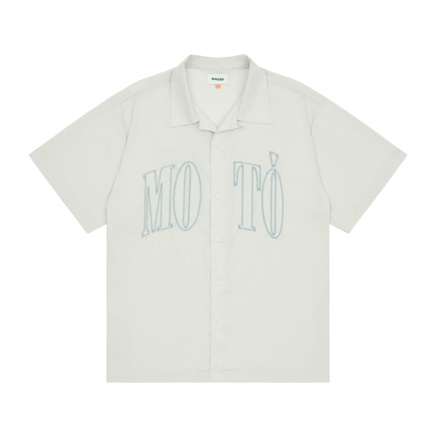 Applique Shirt - Overcast