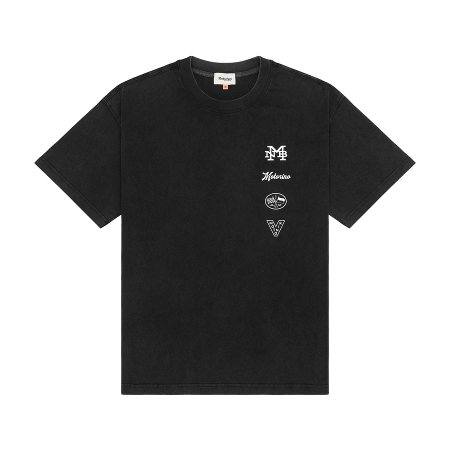 Badge Tee - Washed Black