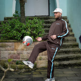 Track Zip - Choc Stripe