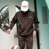 Track Zip - Choc Stripe