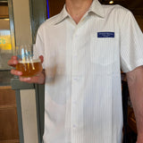 Schooner Scorer x Motorino Pinstripe Shirt - White and Black