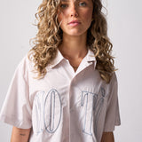 Applique Shirt - Overcast