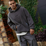 Polar Fleece Hoodie - Slate Grey