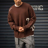 Stitched Knit - Choc Brown