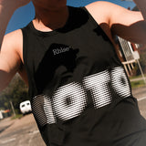 Moto Training Singlet - Black