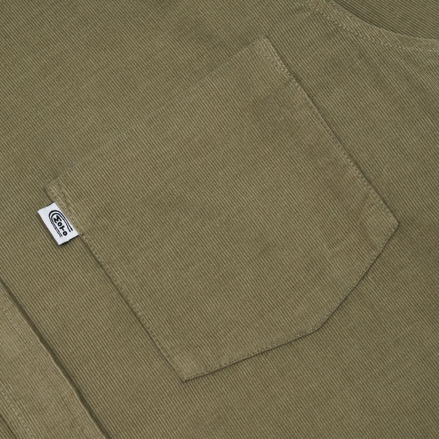 Corduroy Shirt - Olive Green